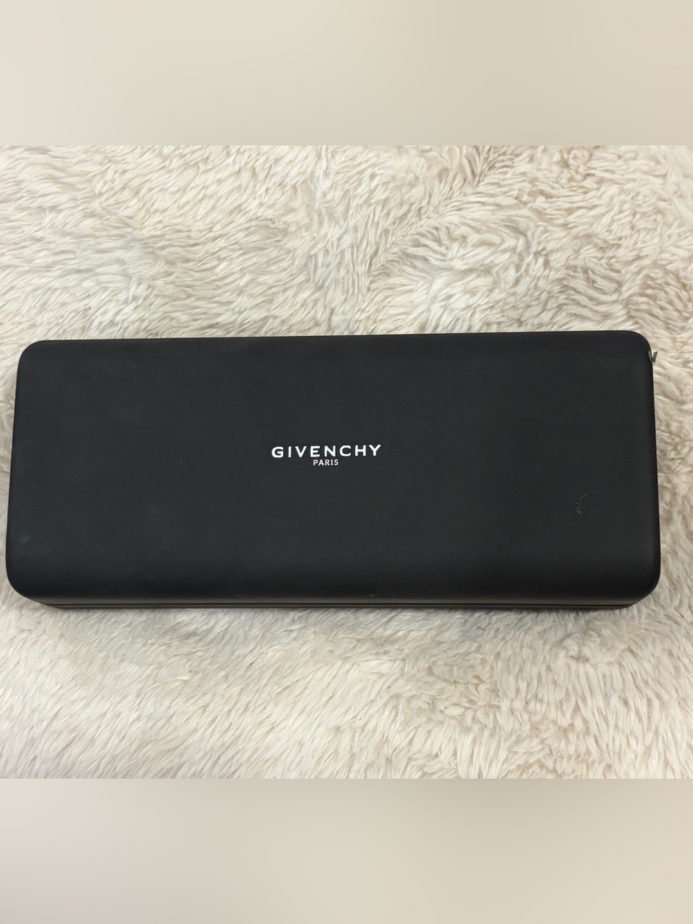 Givenchy Matte Black Eyewear Case with Center Logo